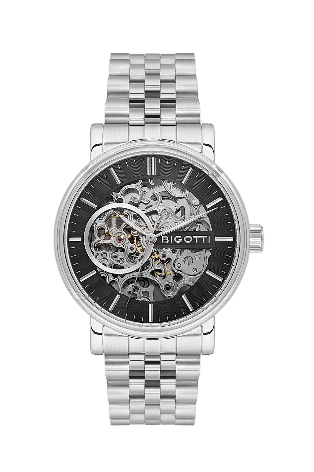 Bigotti Raffinato Silver Stainless Steel Watch for Men BG.1.10684-2 - Daniel Klein Saudi Arabia
