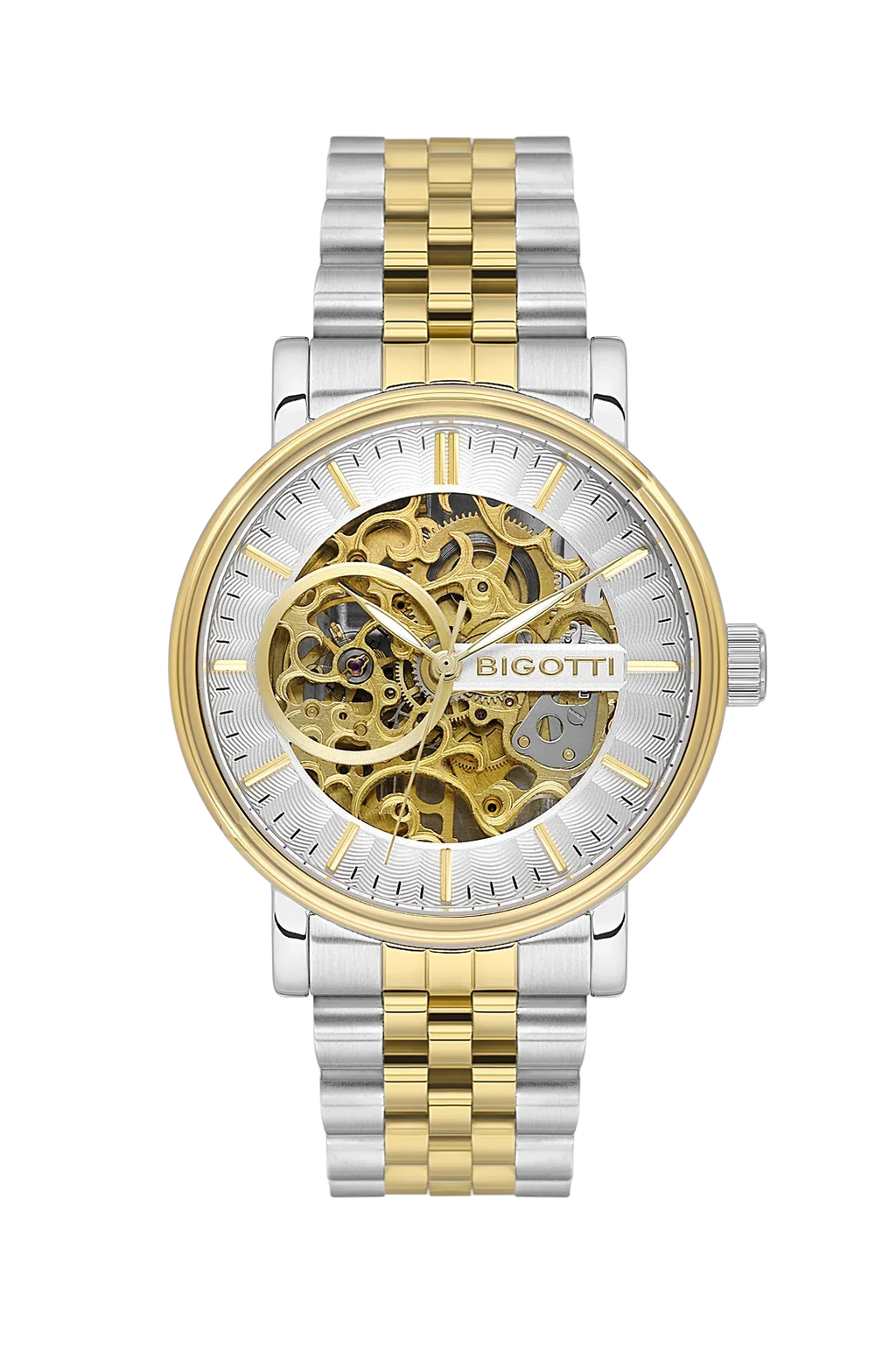 Bigotti Raffinato Silver and Gold Stainless Steel Watch for Men BG.1.10684-4 - Daniel Klein Saudi Arabia