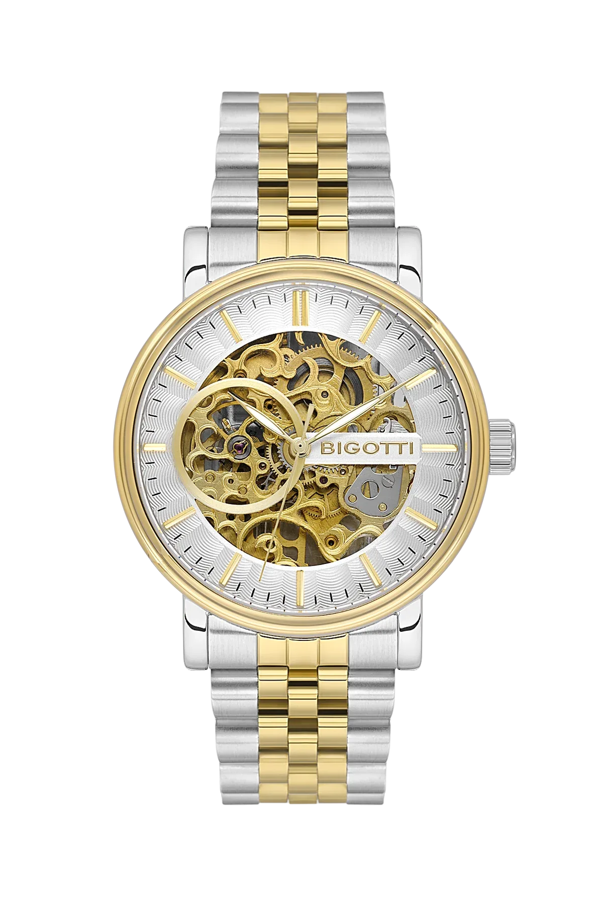 Bigotti Raffinato Silver and Gold Stainless Steel Watch for Men BG.1.10684-4 - Daniel Klein Saudi Arabia