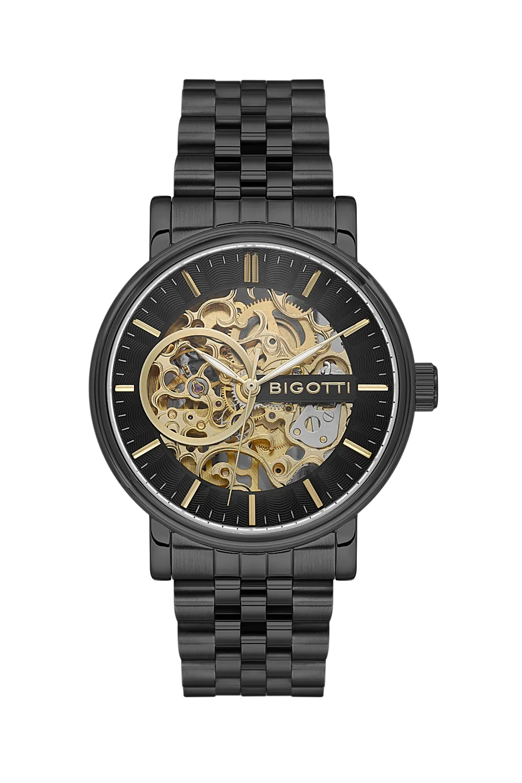 Bigotti Raffinato Black Stainless Steel Watch for Men BG.1.10684-5 - Daniel Klein Saudi Arabia