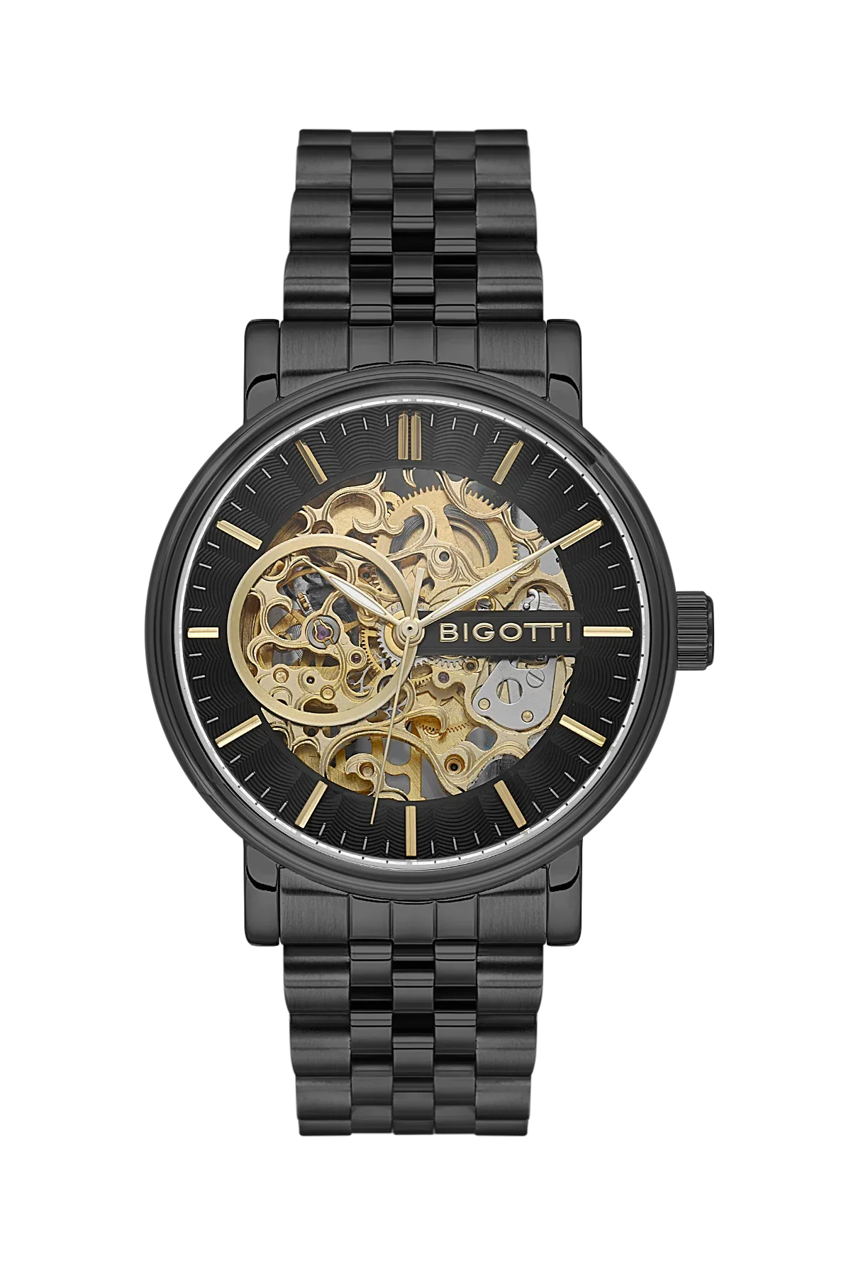 Bigotti Raffinato Black Stainless Steel Watch for Men BG.1.10684-5 - Daniel Klein Saudi Arabia