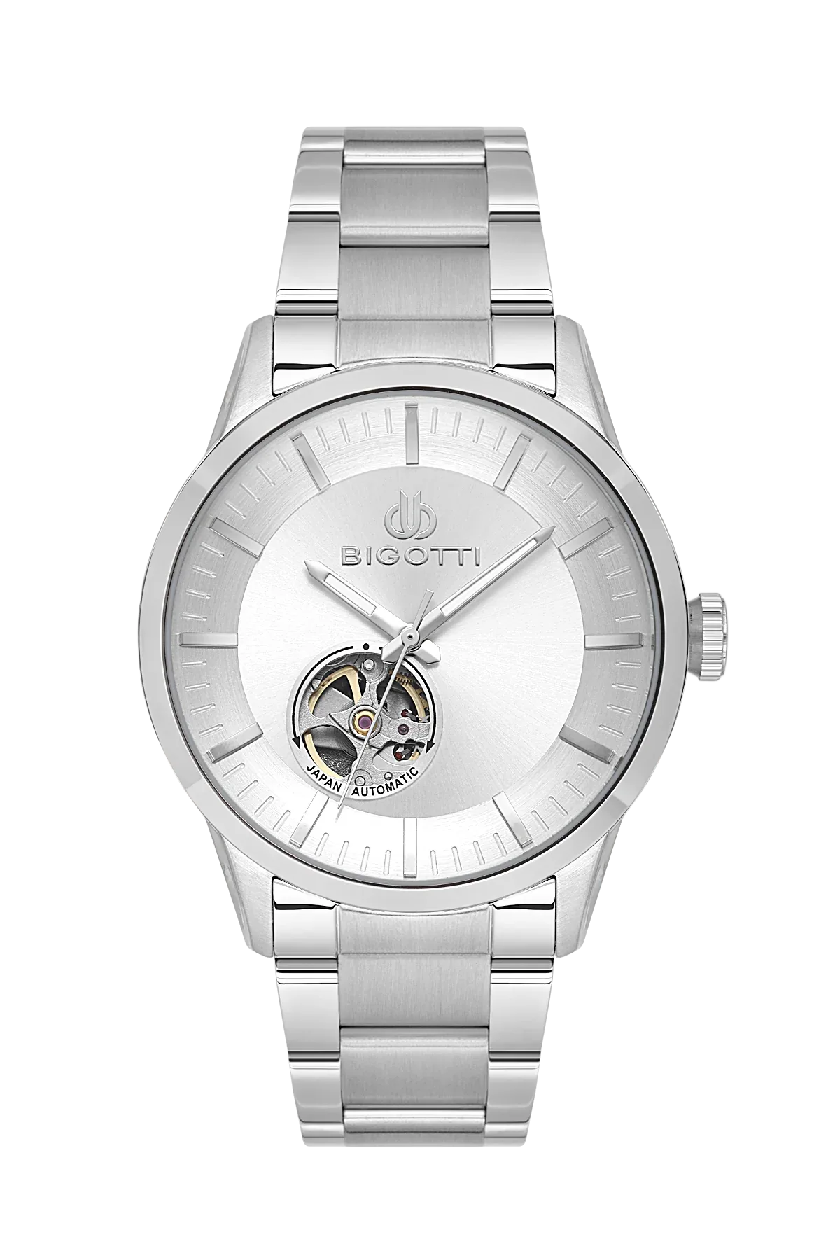 Bigotti Raffinato Silver Stainless Steel Watch for Men BG.1.10685-1 - Daniel Klein Saudi Arabia