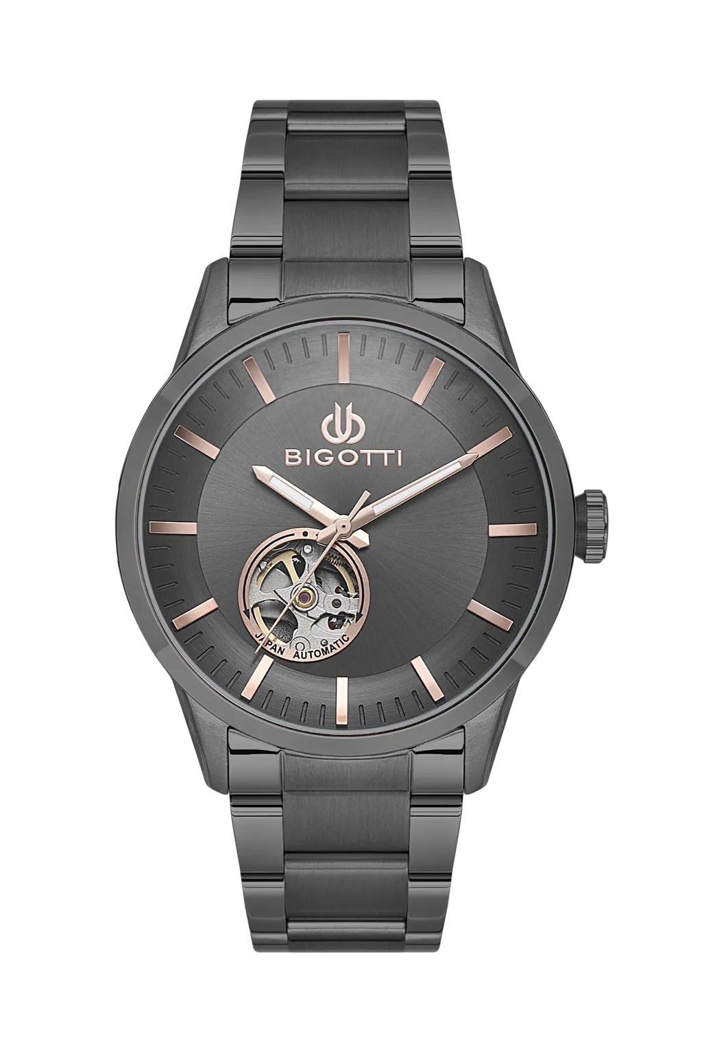Bigotti Raffinato Black Stainless Steel Watch for Men BG.1.10685-5 - Daniel Klein Saudi Arabia