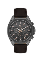 Bigotti Raffinato Dark Brown Genuine Leather Watch for Men BG.1.10686-5 - Daniel Klein Saudi Arabia
