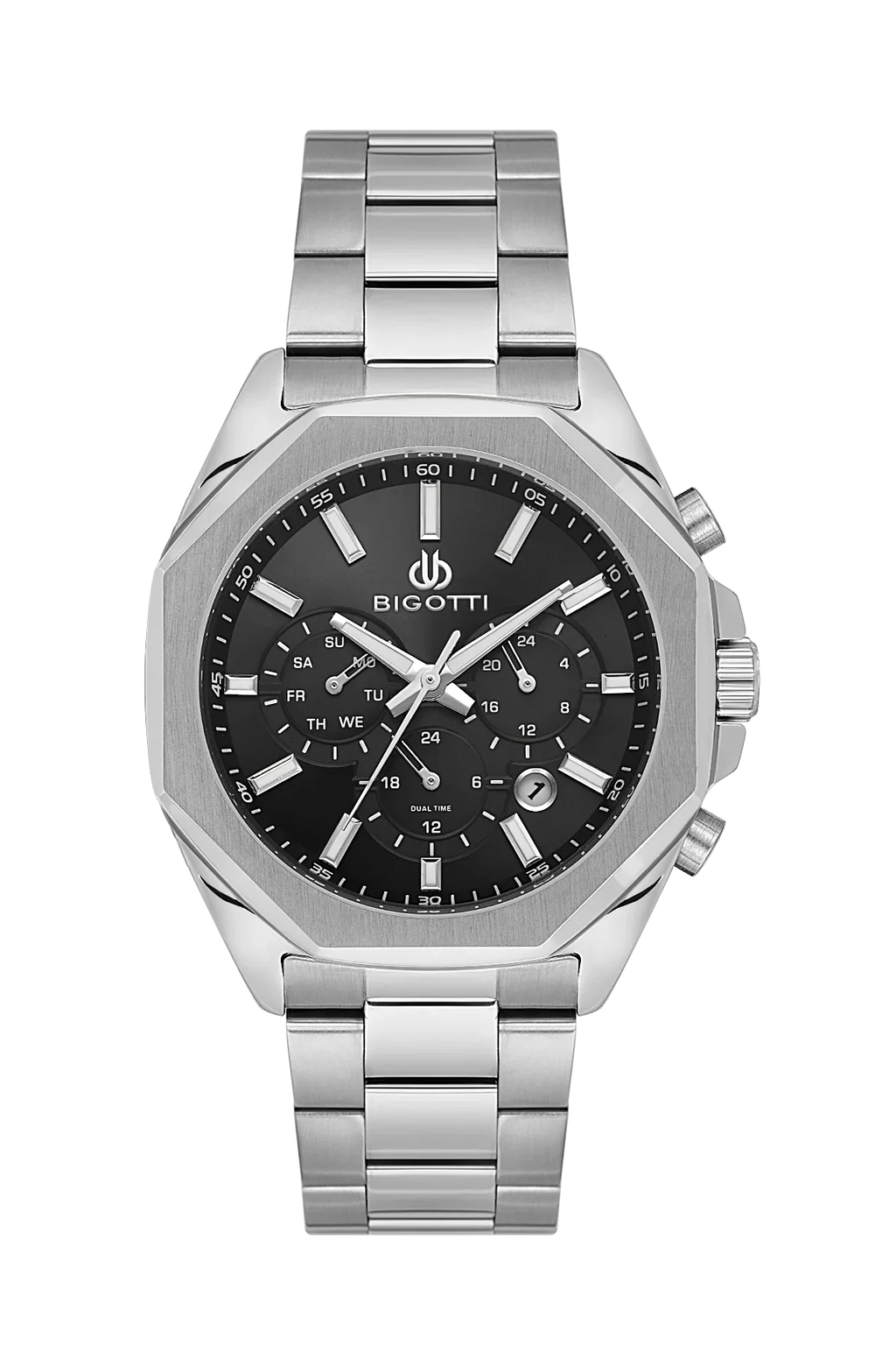 Bigotti Raffinato Silver Stainless Steel Watch for Men BG.1.10687-2 - Daniel Klein Saudi Arabia