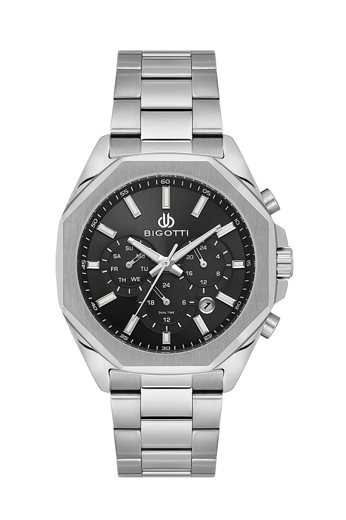 Bigotti Raffinato Silver Stainless Steel Watch for Men BG.1.10687-2 - Daniel Klein Saudi Arabia