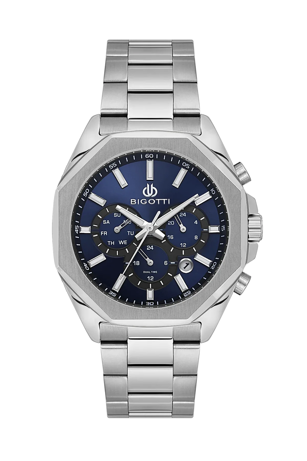 Bigotti Raffinato Silver Stainless Steel Watch for Men BG.1.10687-3 - Daniel Klein Saudi Arabia