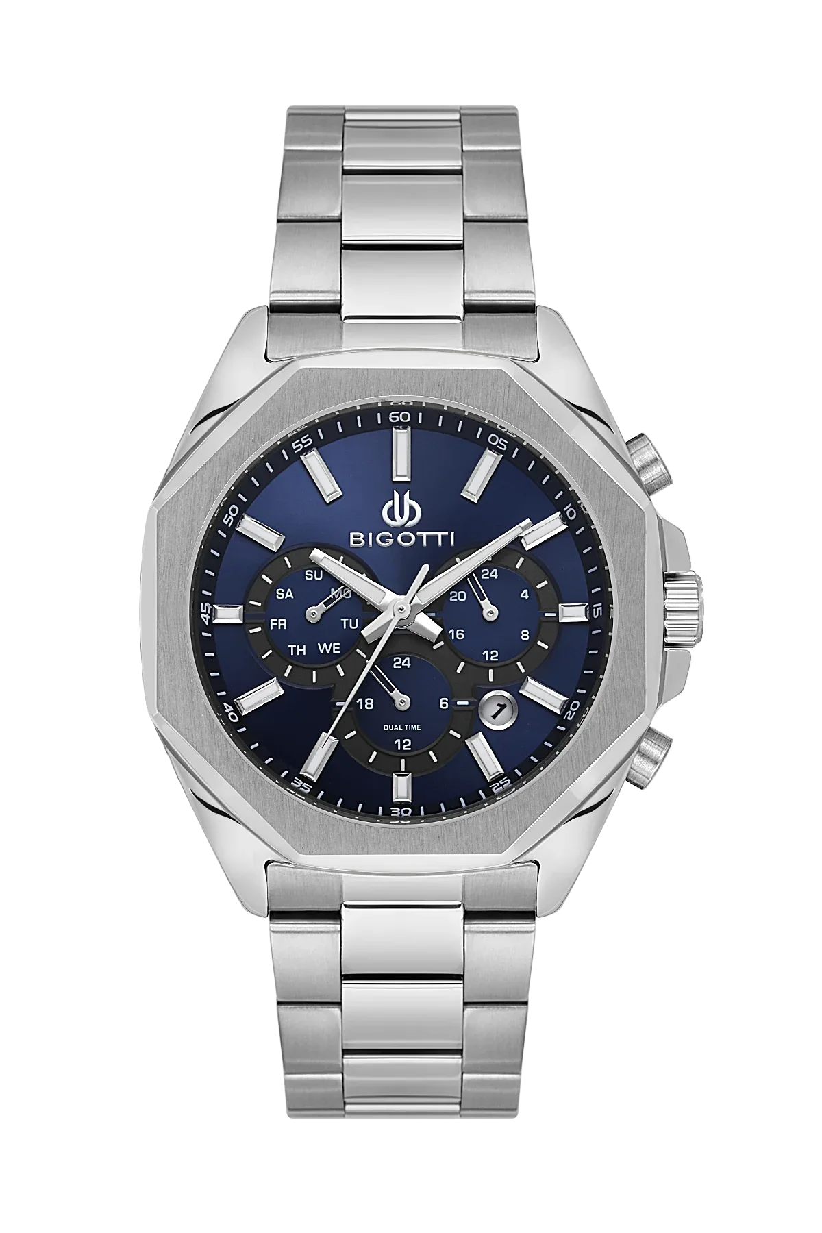 Bigotti Raffinato Silver Stainless Steel Watch for Men BG.1.10687-3 - Daniel Klein Saudi Arabia