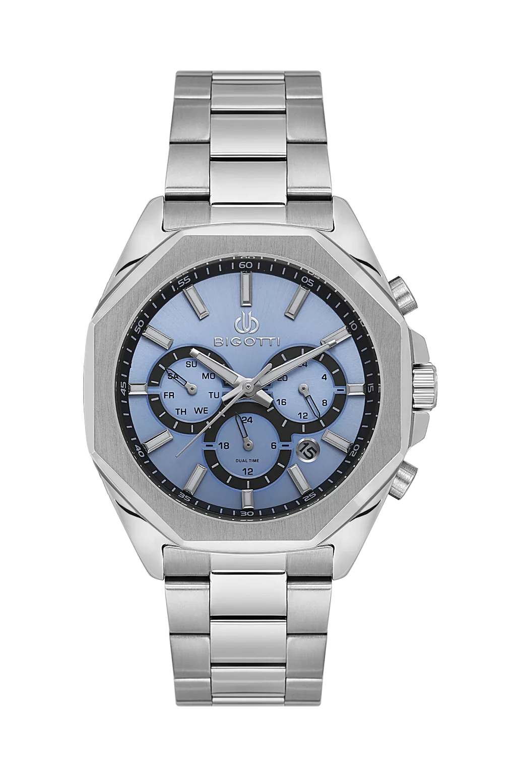 Bigotti Raffinato Silver Stainless Steel Watch for Men BG.1.10687-5 - Daniel Klein Saudi Arabia