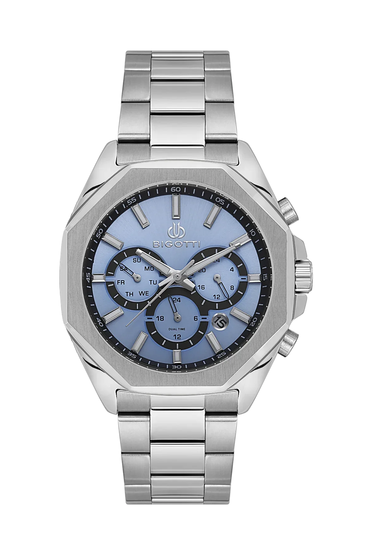 Bigotti Raffinato Silver Stainless Steel Watch for Men BG.1.10687-5 - Daniel Klein Saudi Arabia