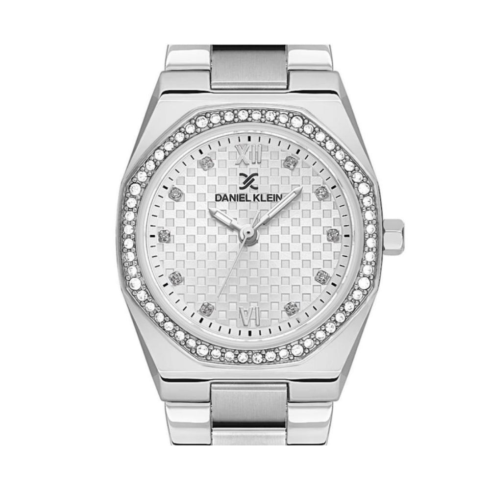 Daniel Klein Premium Silver Stainless Steel Watch for Women DK.1.14099-1