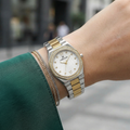 Daniel Klein Premium Silver and Gold Stainless Steel Watch for Women DK.1.14099-4