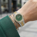 Daniel Klein Premium Silver and Gold Stainless Steel Watch for Women DK.1.14099-5
