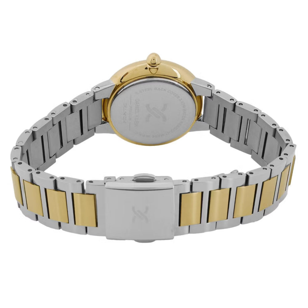 دانيال كلاين ساعة فضي وذهبي من ستانلس ستيل للنساء DK.1.14100-5