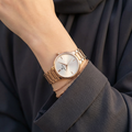 Daniel Klein Premium Rose Gold Stainless Steel Watch for Women DK.1.14100-6