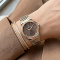 Daniel Klein Premium Silver and Rose Gold Stainless Steel Watch for Women DK.1.14101-6