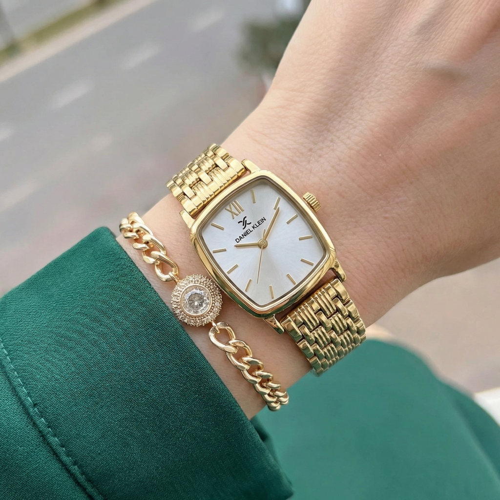 Daniel Klein Premium Gold Stainless Steel Watch for Women DK.1.14102-3