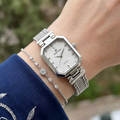 Daniel Klein Premium Silver Stainless Steel Watch for Women DK.1.14103-1