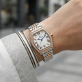 Daniel Klein Premium Silver and Rose Gold Stainless Steel Watch for Women DK.1.14106-6