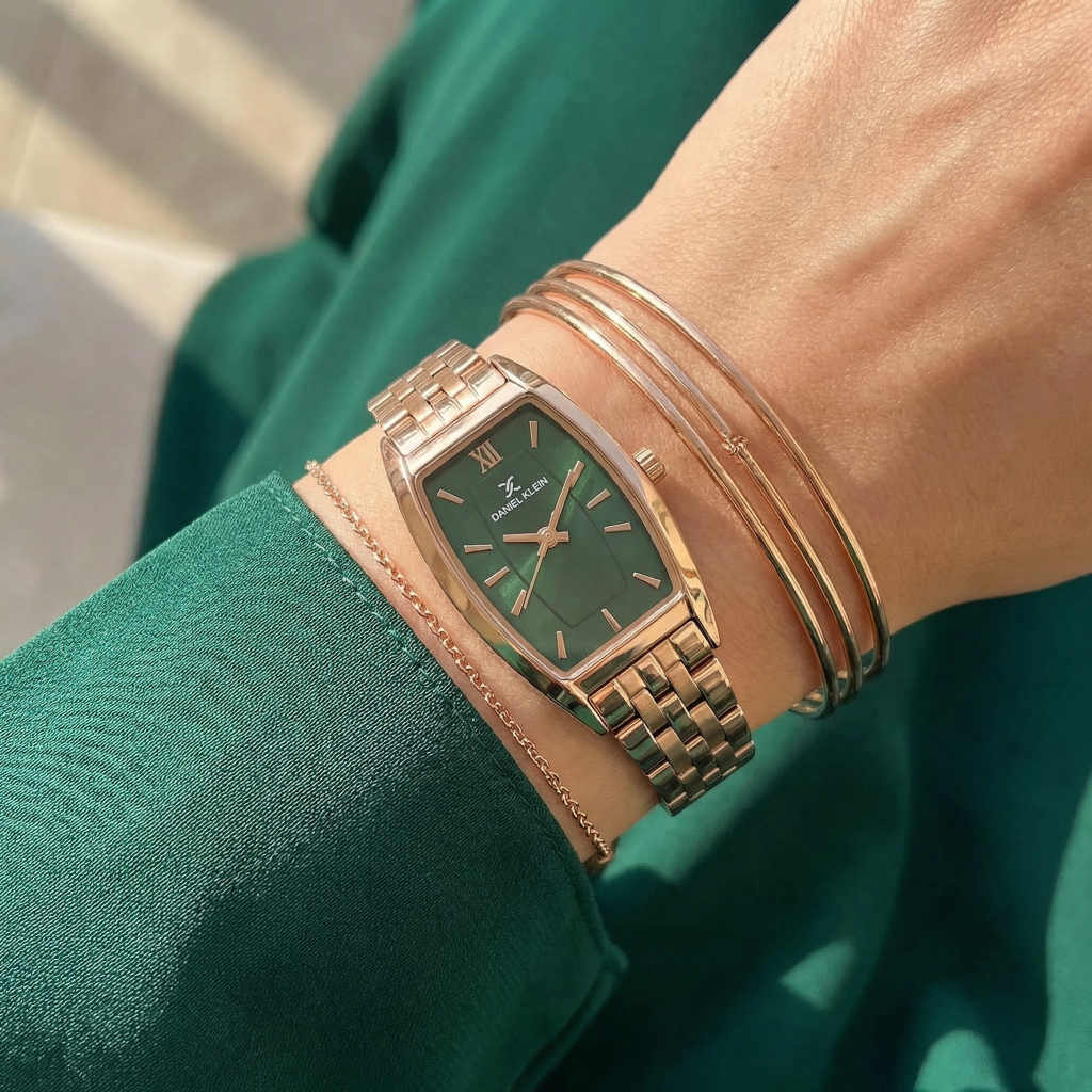 Daniel Klein Premium Rose Gold Stainless Steel Watch for Women DK.1.14107-5