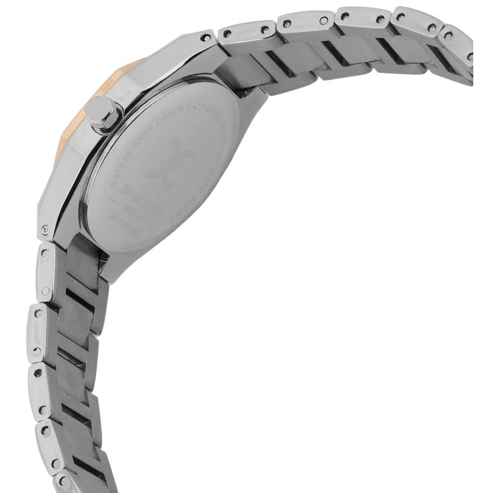 Daniel Klein Premium Silver and Rose Gold Stainless Steel Watch for Women DK.1.14109-6