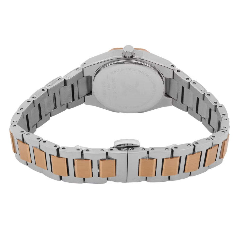 Daniel Klein Premium Silver and Rose Gold Stainless Steel Watch for Women DK.1.14109-6