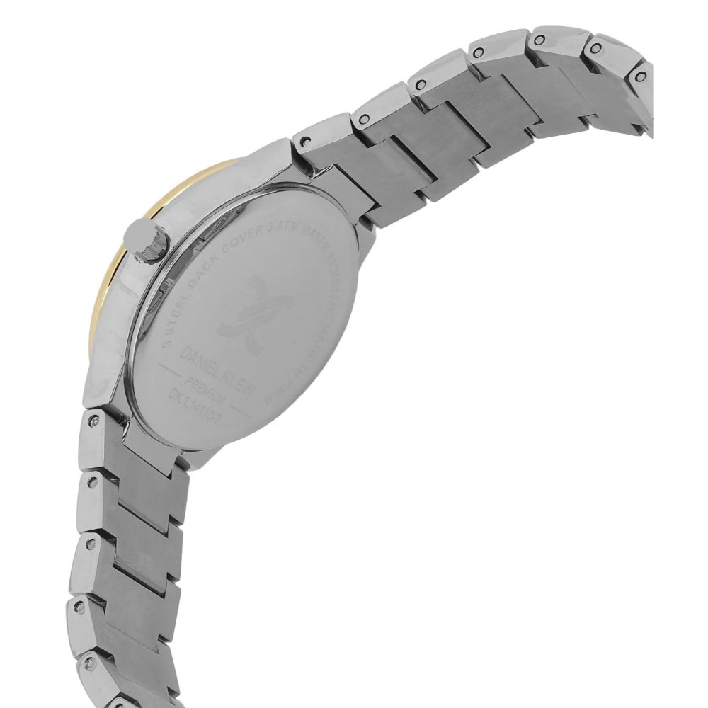 Daniel Klein Premium Silver and Gold Stainless Steel Watch for Women DK.1.14110-3