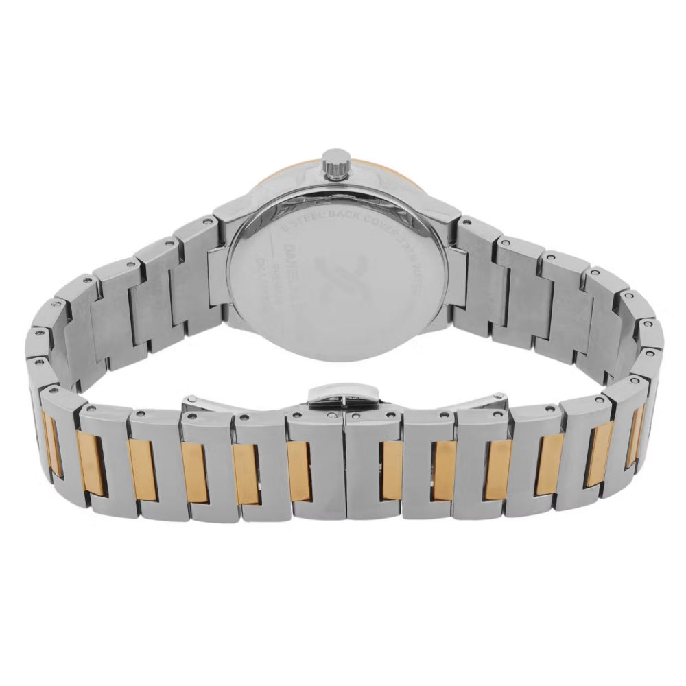 Daniel Klein Premium Silver and Rose Gold Stainless Steel Watch for Women DK.1.14110-6