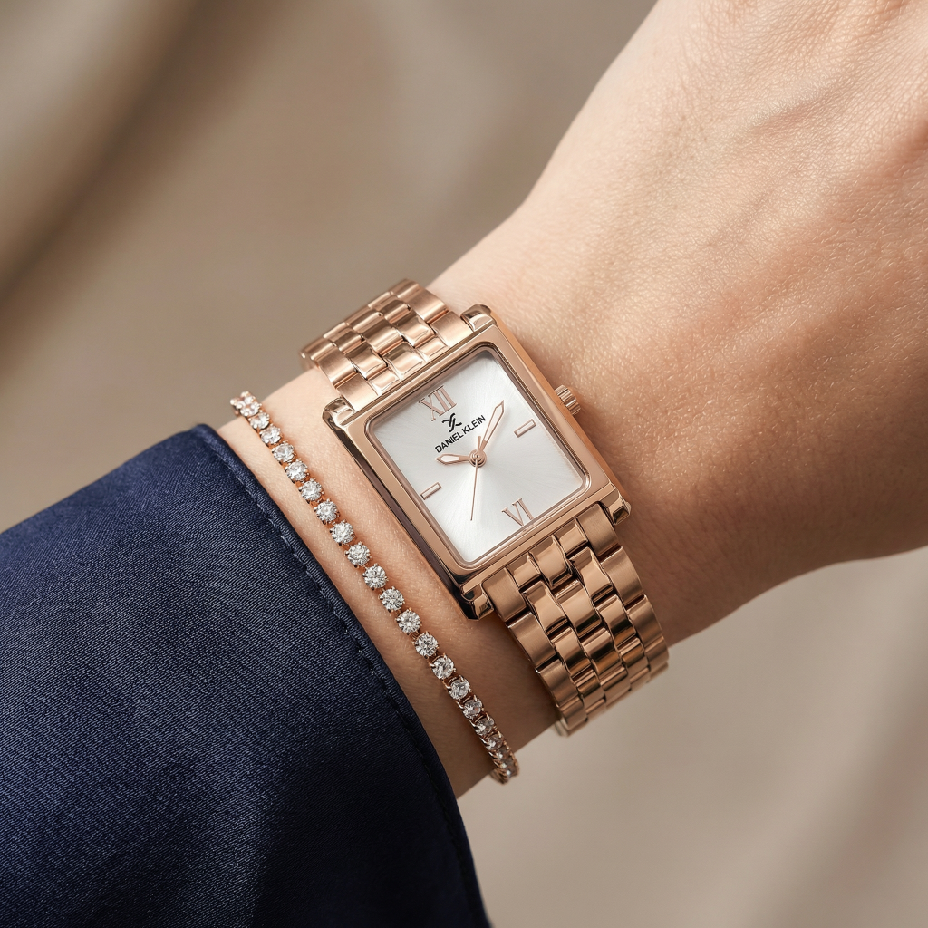 Daniel Klein Premium Rose Gold Stainless Steel Watch for Women DK.1.14111-5