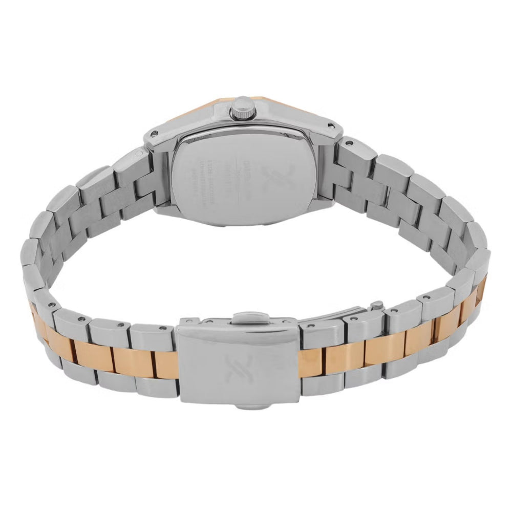 Daniel Klein Premium Silver and Rose Gold Stainless Steel Watch for Women DK.1.14113-6