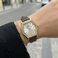 Daniel Klein Premium Dark Brown Leather Watch for Women DK.1.14114-3