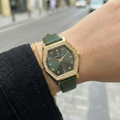 Daniel Klein Premium Green Leather Watch for Women DK.1.14114-4
