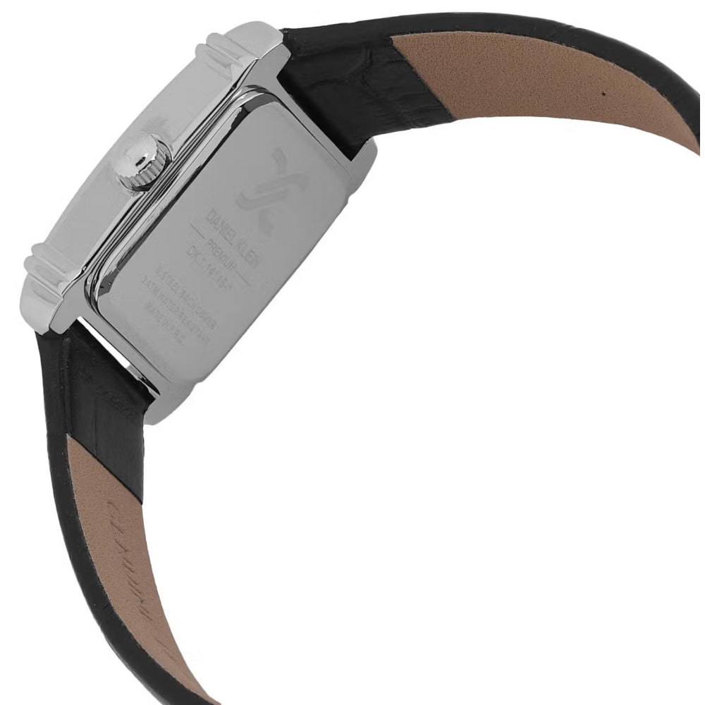 Daniel Klein Premium Black Leather Watch for Women DK.1.14116-1