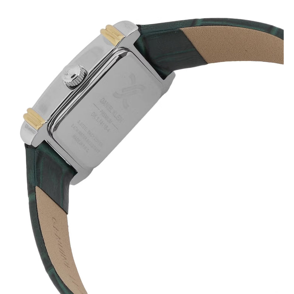 دانيال كلاين ساعة جلدية خضراء للنساء DK.1.14116-4