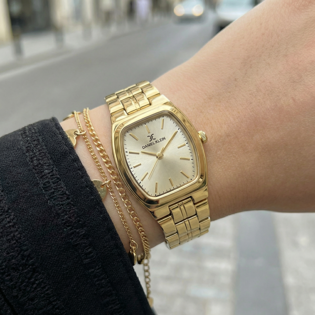 Daniel Klein Premium Gold Stainless Steel Watch for Women DK.1.14117-3