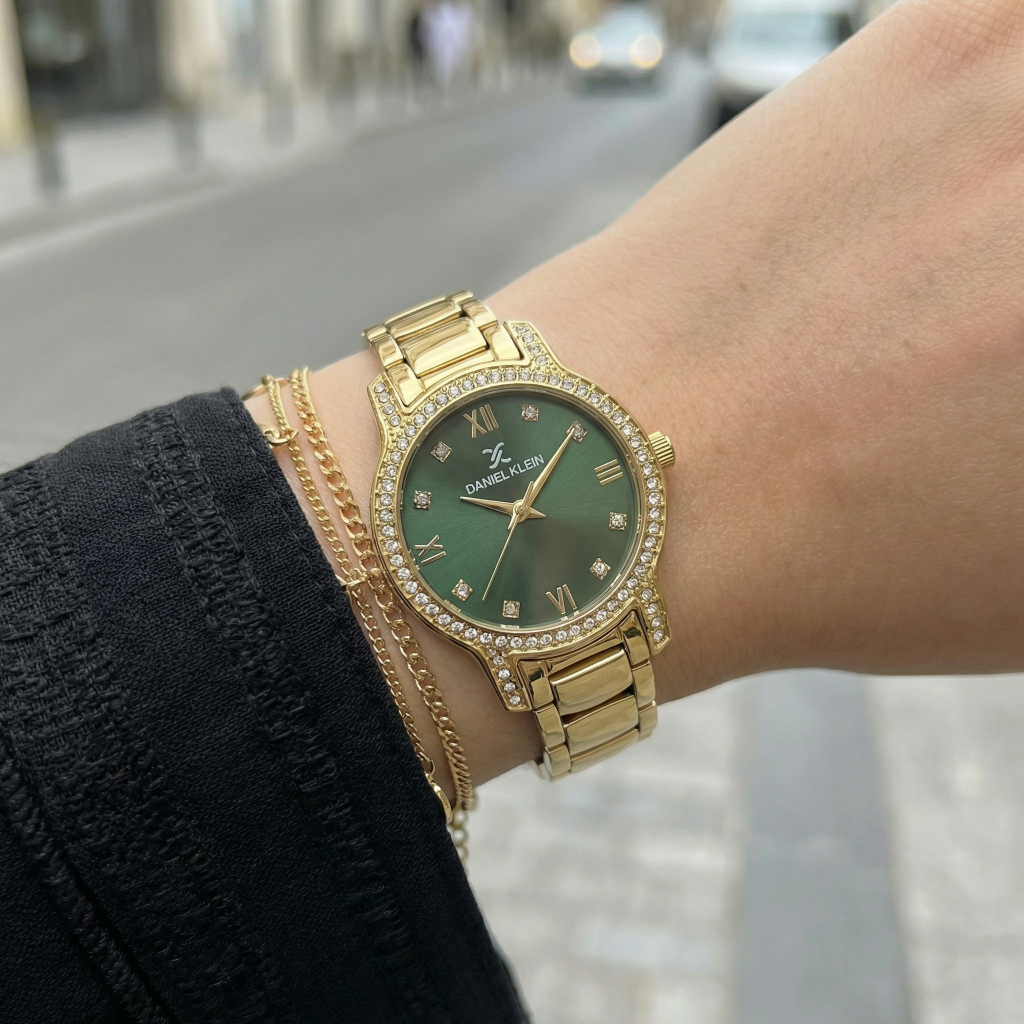 Daniel Klein Premium Gold Stainless Steel Watch for Women DK.1.14118-2