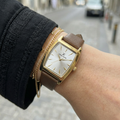 Daniel Klein Premium Brown Leather Watch for Women DK.1.14120-3