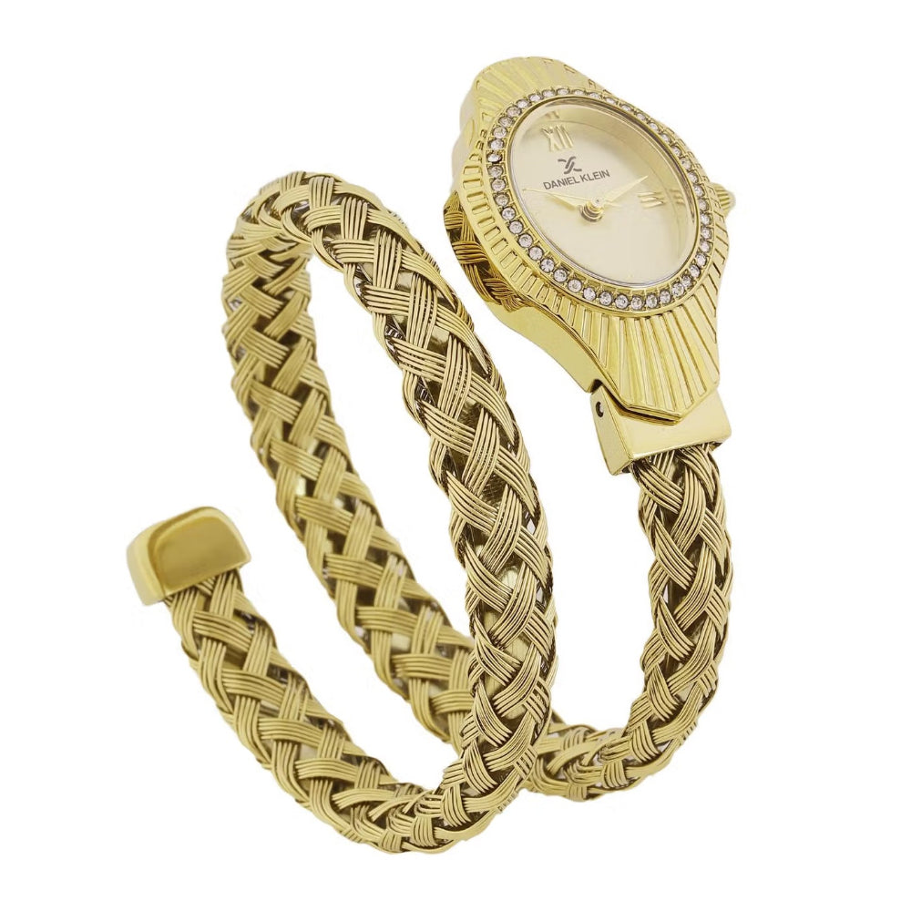 Daniel Klein Premium Gold Stainless Steel Watch for Women DK.1.14121-2