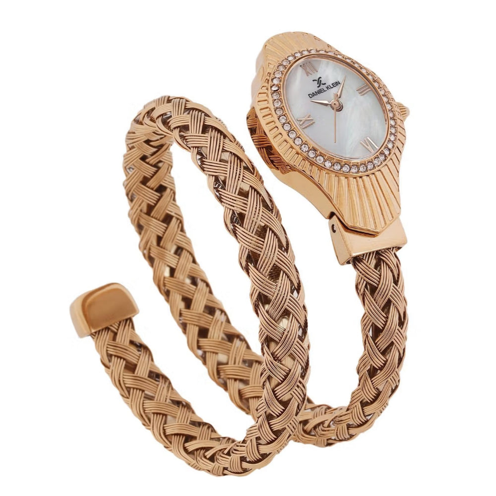 Daniel Klein Premium Rose Gold Stainless Steel Watch for Women DK.1.14121-5