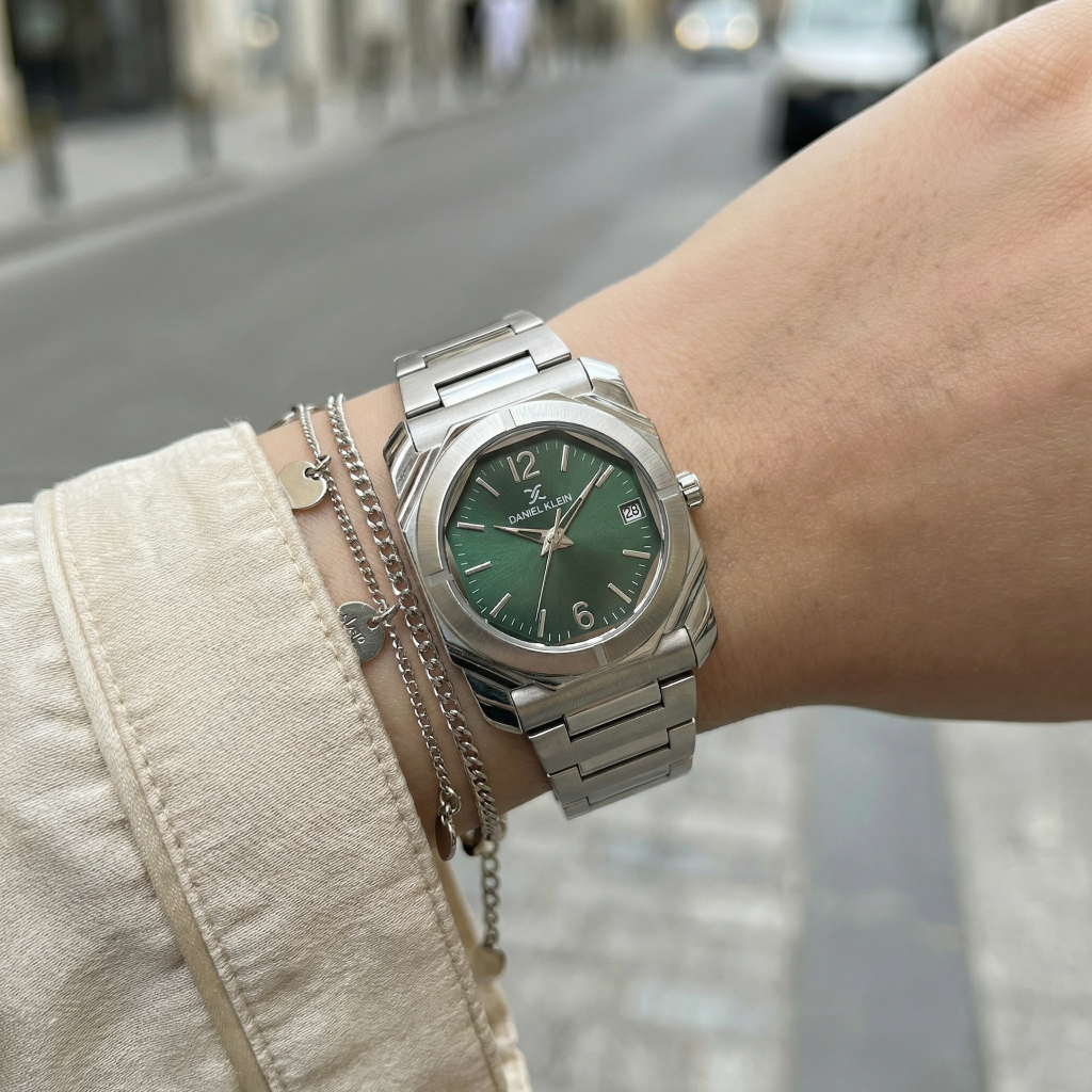 Daniel Klein Premium Silver Stainless Steel Watch for Women DK.1.14128-3