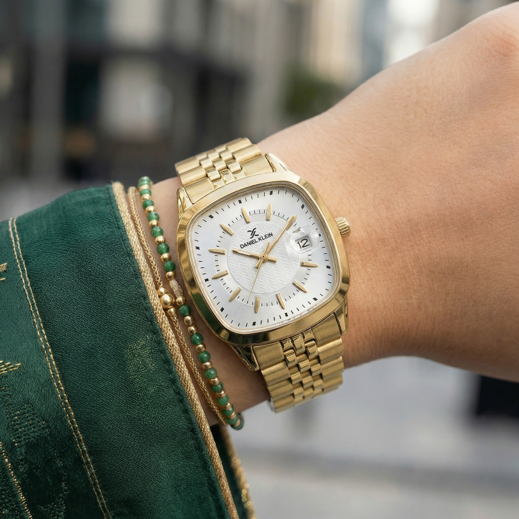 Daniel Klein Premium Gold Stainless Steel Watch for Women DK.1.14129-3