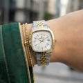 Daniel Klein Premium Silver and Gold Stainless Steel Watch for Women DK.1.14129-4