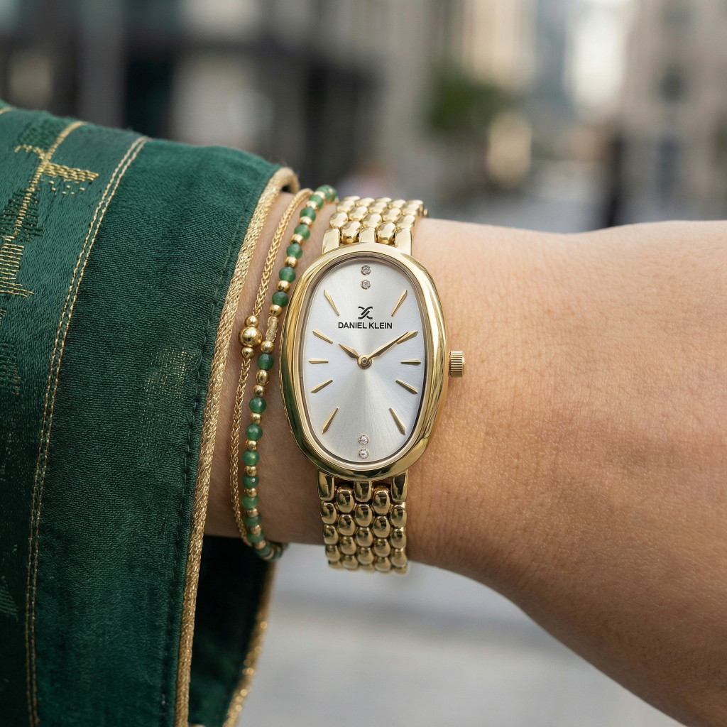 Daniel Klein Premium Gold Stainless Steel Watch for Women DK.1.14130-3