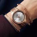 Daniel Klein Diamond Rose Gold Stainless Steel Watch for Women DK.1.14136-5