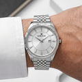 Daniel Klein Premium Silver Stainless Steel Watch for Men DK.1.14139-1