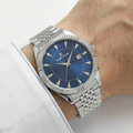 Daniel Klein Premium Silver Stainless Steel Watch for Men DK.1.14139-3