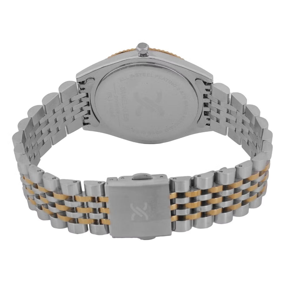 Daniel Klein Premium Silver and Rose Gold Stainless Steel Watch for Men DK.1.14139-4