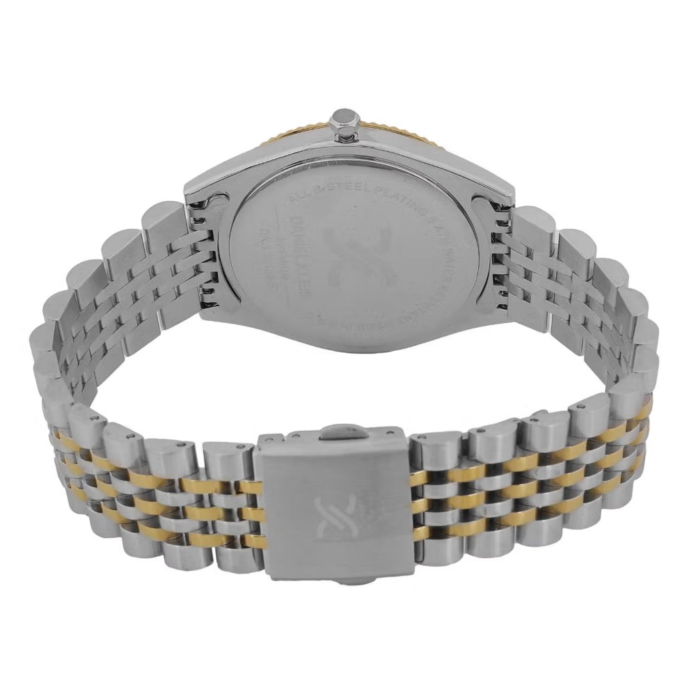 Daniel Klein Premium Silver and Gold Stainless Steel Watch for Men DK.1.14139-5