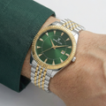 Daniel Klein Premium Silver and Gold Stainless Steel Watch for Men DK.1.14139-5