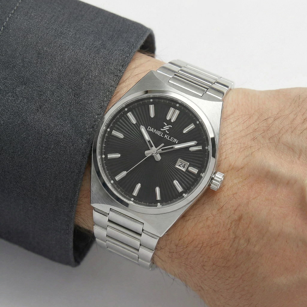 Daniel Klein Premium Silver Stainless Steel Watch for Men DK.1.14140-2